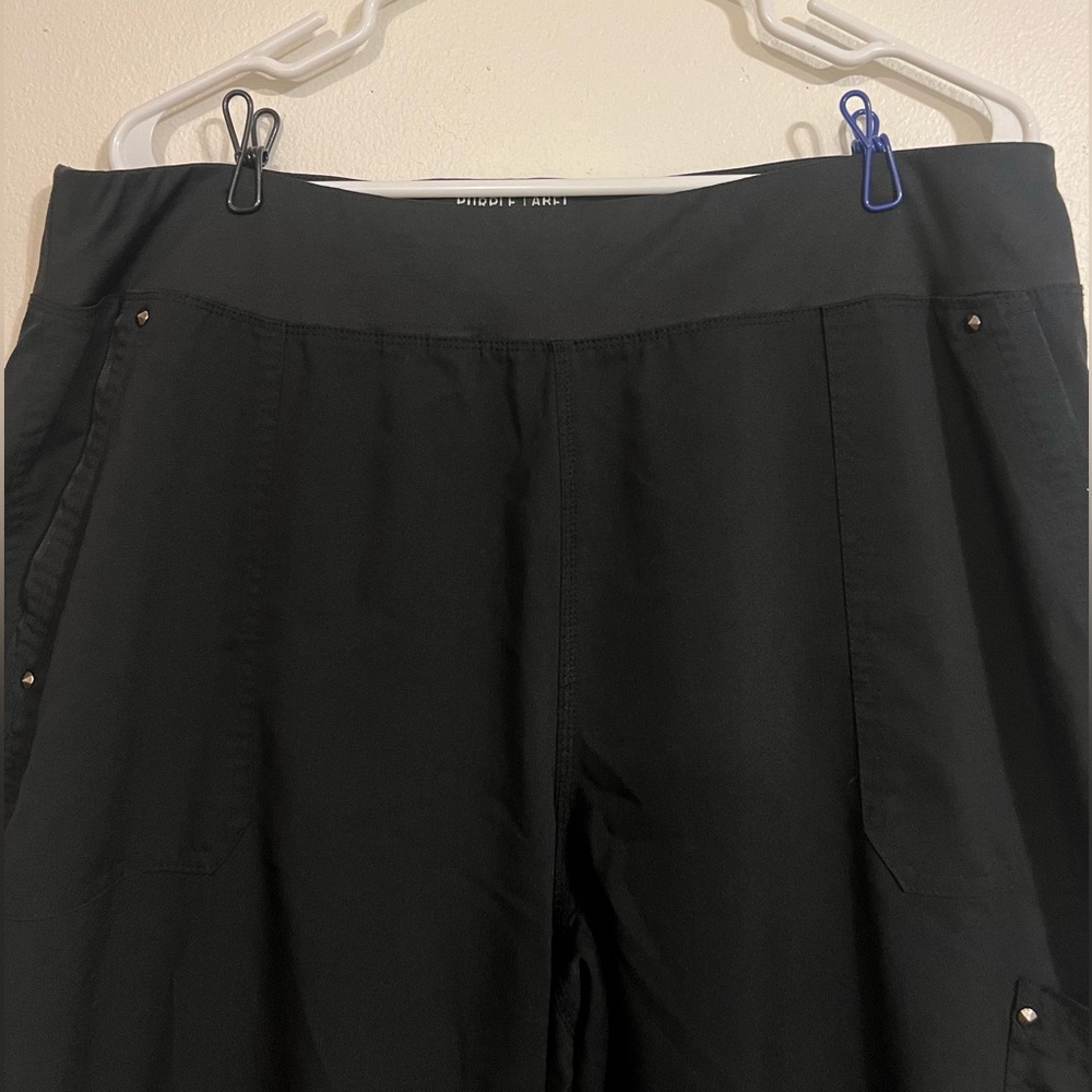 Purple Label Yoga By Healing Hands Women’s Black Scrub Pant Size XL - Picture 2 of 8